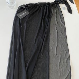 Maxi black sarong